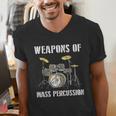Weapons Of Mass Percussion Band Best Drummer Drum Kit Men's V-Neck T-Shirt Weapons Of Mass Percussion Band Best Drummer Drum Kit Men's V-Neck T-Shirt