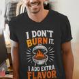 Women's Backyard Pitmaster Father BBQ Dad Griller Men's V-Neck T-Shirt