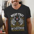 Women's Muay Thai The Art Of 8 Limbs Martial Arts Tigers Men's V-Neck T-Shirt Women's Muay Thai The Art Of 8 Limbs Martial Arts Tigers Men's V-Neck T-Shirt