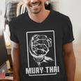 Women's Muay Thai Boxing Arm Men's V-Neck T-Shirt Women's Muay Thai Boxing Arm Men's V-Neck T-Shirt