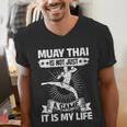 Women's Muay Thai Muay Thai Is Not Just a Game It Is My Life Men's V-Neck T-Shirt