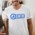 2 Sided Print Swimming Teacher Swim Instructor Swim Lessons Men's V-Neck T-Shirt 2 Sided Print Swimming Teacher Swim Instructor Swim Lessons Men's V-Neck T-Shirt