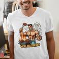 BBQ Dad Tee Grill Is Hot My Opinions Present Apparel Men's V-Neck T-Shirt BBQ Dad Tee Grill Is Hot My Opinions Present Apparel Men's V-Neck T-Shirt