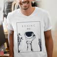 Boxing Chinese Hanzi Muay Thai Kickboxer Fan Boxing Men's V-Neck T-Shirt