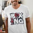 Boxing Professional Boxer Muay Thai Kickboxer Fan Boxing Men's V-Neck T-Shirt