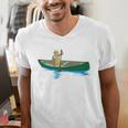 Canadian Canoe Yoke Canoeing Raglan Baseball Tee Men's V-Neck T-Shirt Canadian Canoe Yoke Canoeing Raglan Baseball Tee Men's V-Neck T-Shirt