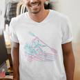 Canoe Canoeing Kayak Paddling Canoeist Raglan Baseball Tee Men's V-Neck T-Shirt
