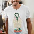 Canoe Hair Club Paddling Retro Men's V-Neck T-Shirt