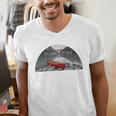 Canoe Lover Time To Paddle Raglan Baseball Tee Men's V-Neck T-Shirt