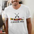 Canoe Maryland Raglan Baseball Tee Men's V-Neck T-Shirt