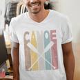 Canoe Vintage Canoeing Retro Canoe Paddling Men's V-Neck T-Shirt