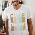 Canoe Vintage Canoeing Retro Canoe Paddling Premium Tri-Blend Men's V-Neck T-Shirt