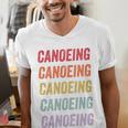 Canoeing Sweatshirt Men's V-Neck T-Shirt Canoeing Sweatshirt Men's V-Neck T-Shirt