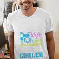 Cool Drum Kit Percussionist Drummer Wife Quote Image T-Shirt Men's V-Neck T-Shirt