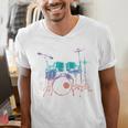 Drum Kit Drummer Graphic Sweatshirt Men's V-Neck T-Shirt Drum Kit Drummer Graphic Sweatshirt Men's V-Neck T-Shirt
