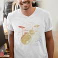 Drum Kit Retrowave Drums Men's V-Neck T-Shirt