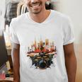 Drumset Drum Kit Music Drummer Drumming Raglan Baseball Tee Men's V-Neck T-Shirt Drumset Drum Kit Music Drummer Drumming Raglan Baseball Tee Men's V-Neck T-Shirt