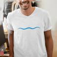 Freestyle Swimming Raglan Baseball Tee Men's V-Neck T-Shirt Freestyle Swimming Raglan Baseball Tee Men's V-Neck T-Shirt