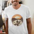 Kayak Kayaker Canoes-Boating Water-Paddle Canadier-Canoe Raglan Baseball Tee Men's V-Neck T-Shirt