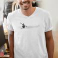 Kayaking Graphic Kayak Figure Kayaker Canoe Paddling Men's V-Neck T-Shirt