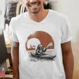 Kayaking Sloth Kayak Kayaker Canoe Paddling Men's V-Neck T-Shirt
