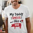 Kids My Daddy Smells Like BBQ Grilling Dad BBQ Dad Master Grill Men's V-Neck T-Shirt Kids My Daddy Smells Like BBQ Grilling Dad BBQ Dad Master Grill Men's V-Neck T-Shirt
