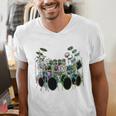 Large Drum Kit With Many Drums Men's V-Neck T-Shirt Large Drum Kit With Many Drums Men's V-Neck T-Shirt