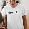Minimalistic Drum Kit Minimal Raglan Baseball Tee Men's V-Neck T-Shirt