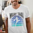 Muay Thai Hobby Fighter Martial Arts Boxing Men's V-Neck T-Shirt