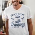 Pool Adult Poolside Drinking Club Summer Swimming Pool Party Men's V-Neck T-Shirt Pool Adult Poolside Drinking Club Summer Swimming Pool Party Men's V-Neck T-Shirt