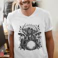 Spaniel Rock Drum Kit Men's V-Neck T-Shirt