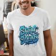 Swimming Matching Tee Men's V-Neck T-Shirt
