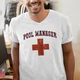 Swimming Pool Manager Beach Vacay Lifeguards Swim Cruise Men's V-Neck T-Shirt Swimming Pool Manager Beach Vacay Lifeguards Swim Cruise Men's V-Neck T-Shirt