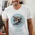 SWIMMING SPORT COMPETITIVE SWIM Men's V-Neck T-Shirt SWIMMING SPORT COMPETITIVE SWIM Men's V-Neck T-Shirt