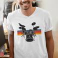Vintage Drum Kit Drummer Rock Band Drums Men's V-Neck T-Shirt Vintage Drum Kit Drummer Rock Band Drums Men's V-Neck T-Shirt