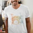 Vintage Drummer Drum Kit Men's V-Neck T-Shirt
