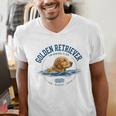 Women's Golden Retriever Swimming Men's V-Neck T-Shirt Women's Golden Retriever Swimming Men's V-Neck T-Shirt