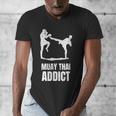 Addicted To Muay Thai Graphic Shirt Men's V-Neck T-Shirt