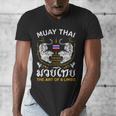 The Art Of 8 Limbs Sak Yant Tiger Muay Thai Men's V-Neck T-Shirt The Art Of 8 Limbs Sak Yant Tiger Muay Thai Men's V-Neck T-Shirt