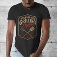 BBQ Dad Husband Dad Grilling Legend Men's V-Neck T-Shirt BBQ Dad Husband Dad Grilling Legend Men's V-Neck T-Shirt