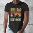 BBQ Dad Like Regular Dad But Cooler Father's Day Men's V-Neck T-Shirt