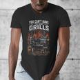 BBQ Dad Smoking Meat Smoker Barbecue Smoker Men's V-Neck T-Shirt