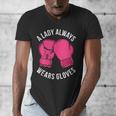 Boxing Gloves Muay Thai Women Girls Muay Thai Men's V-Neck T-Shirt