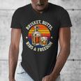 Brisket Butts Ribs And Freedom BBQ Dad Men's V-Neck T-Shirt