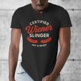 Certified Wiener Slinger BBQ Dad 4th Of July Men's V-Neck T-Shirt
