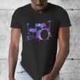 Cool Drum Kit Percussion Vintage Retro Drummer Costume Men's V-Neck T-Shirt Cool Drum Kit Percussion Vintage Retro Drummer Costume Men's V-Neck T-Shirt