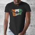 Cool Ireland Flag Vintage Irish Flag Swimmer Fly Swimming Men's V-Neck T-Shirt Cool Ireland Flag Vintage Irish Flag Swimmer Fly Swimming Men's V-Neck T-Shirt