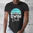 Dad Father School Swimming Meet Swimmer Swimmer Men's V-Neck T-Shirt Dad Father School Swimming Meet Swimmer Swimmer Men's V-Neck T-Shirt