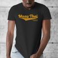 Distressed Muay Thai Kickboxing MMA BJJ Thailand T-Shirt Men's V-Neck T-Shirt Distressed Muay Thai Kickboxing MMA BJJ Thailand T-Shirt Men's V-Neck T-Shirt