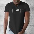 Drum Kit Cardiogram Drum Musician ECG Men's V-Neck T-Shirt Drum Kit Cardiogram Drum Musician ECG Men's V-Neck T-Shirt